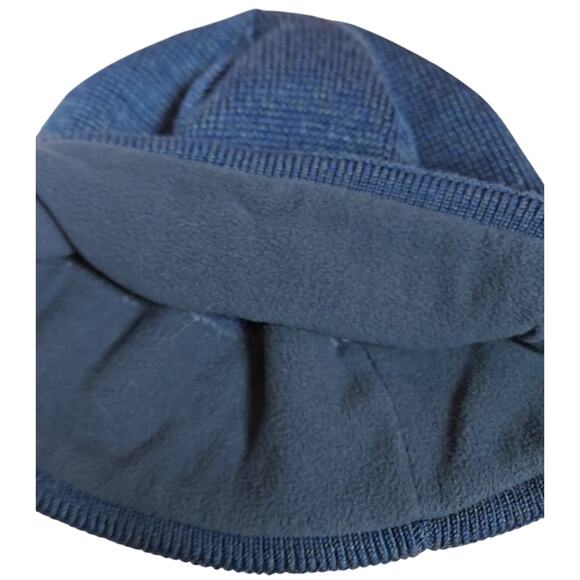 Blue Knitted Northface Beanie Unisex One Size Warm Hat Pre-owned Good Condition - Picture 5 of 8